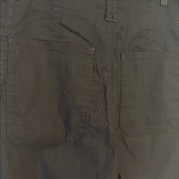 Anthropologie ankle length wide leg stretch Black Trousers 30 - Picture 7 of 9